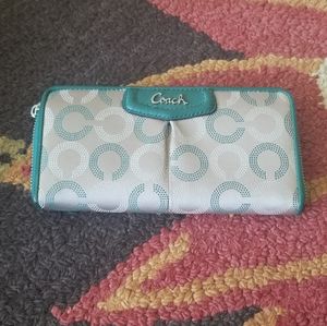 Coach zip around wallet